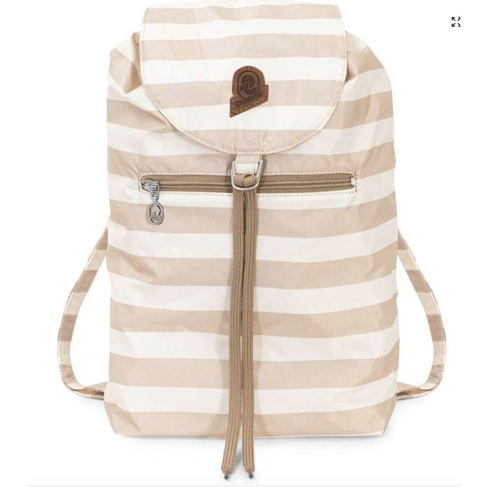 Invicta Minisac Original Unisex Backpack In Cream Stripe